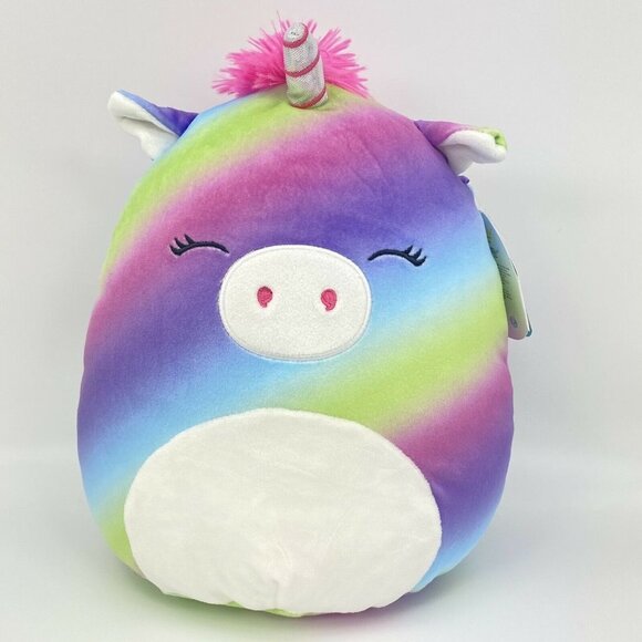 Squishmallows 11" Clarissa the Rainbow Unicorn Kelly Toy Stuffed Plush 2021 - Picture 1 of 4
